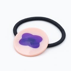 瓜生太郎 Taro Uryu Hair Tie ( 丸型 ) Violet & Peach Beige